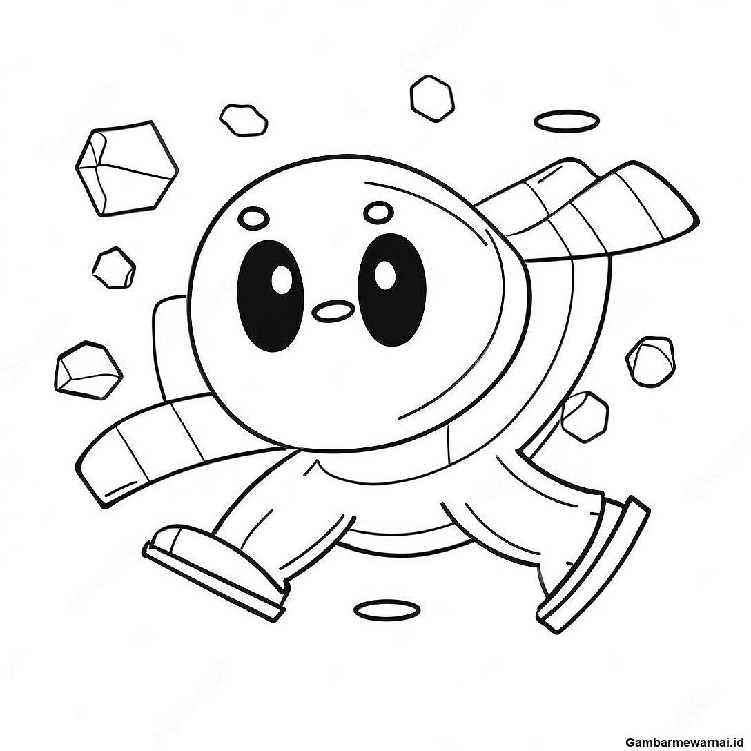 Gambar Mewarnai Karakter Geometry Dash Melompat Yang Dinamis 88136 28672