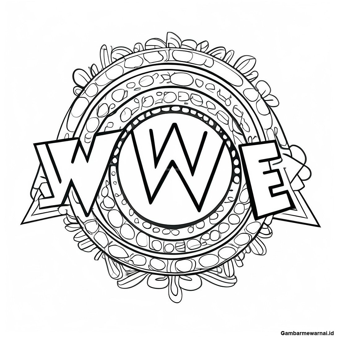 Halaman Mewarnai Sambungkan Titik Logo Wwe Yang Menyenangkan 73805 17254