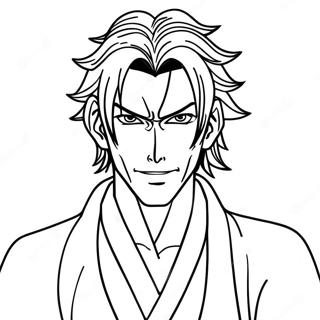 Halaman Mewarnai Sosuke Aizen Dengan Senyuman Jahat 100091 38757