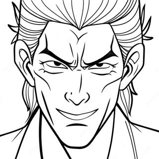 Halaman Mewarnai Sosuke Aizen Dengan Senyuman Jahat 100091 38758