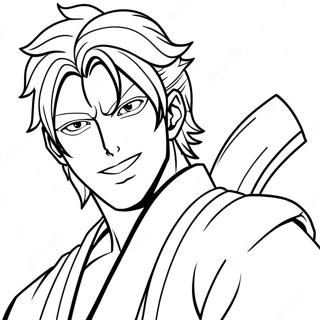Halaman Mewarnai Sosuke Aizen Dengan Senyuman Jahat 100091 38759