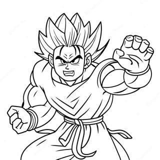 Gohan Beast Halaman Mewarnai