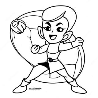 Halaman Mewarnai Kim Possible Melawan Drakken 100245 38877