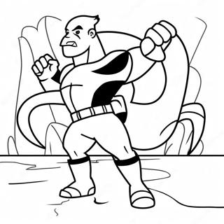 Halaman Mewarnai Kim Possible Melawan Drakken 100245 38878