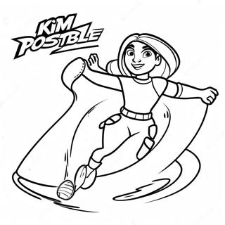 Halaman Mewarnai Kim Possible Menyelamatkan Hari 100246 38881
