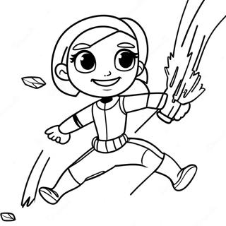 Halaman Mewarnai Kim Possible Menyelamatkan Hari 100246 38882