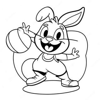 Halaman Mewarnai Lola Bunny Yang Imut Bermain Basket 100293-38911