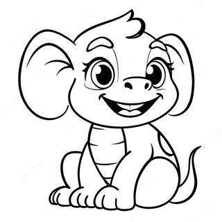 Halaman Mewarnai Ugga Crood Yang Peduli 100601-39163