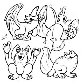 Halaman Mewarnai Makhluk Fantasi Goodnotes 100625-39173