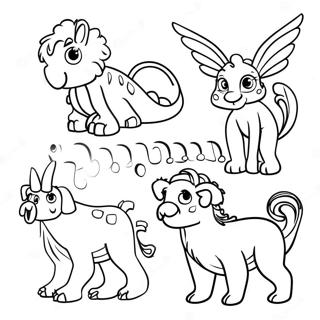 Halaman Mewarnai Makhluk Fantasi Goodnotes 100625-39174