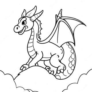 Halaman Mewarnai Naga Ender Megah Di Langit 100958-39435