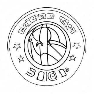 Logo Tim Nba Halaman Mewarnai