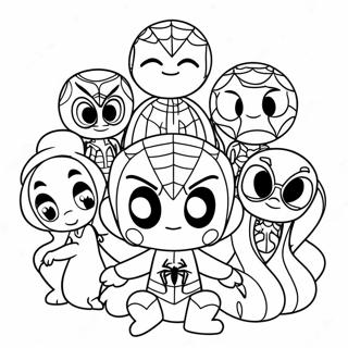 Halaman Mewarnai Spidey Dan Teman Teman Menakjubkannya 101136-39566