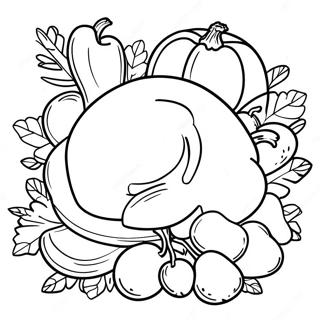 Halaman Mewarnai Perayaan Thanksgiving 101268-39674