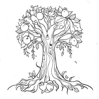 Halaman Mewarnai Pohon Yang Bersyukur 101270-39683