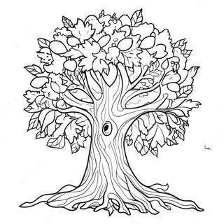 Halaman Mewarnai Pohon Yang Bersyukur 101270-39790