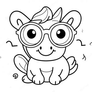 Halaman Mewarnai Kacamata Lucu 101342-39838