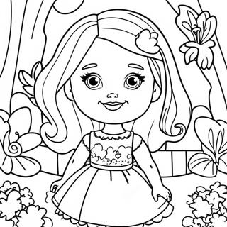 Halaman Mewarnai Barbie Chelsea Di Taman Ajaib 101419 39902