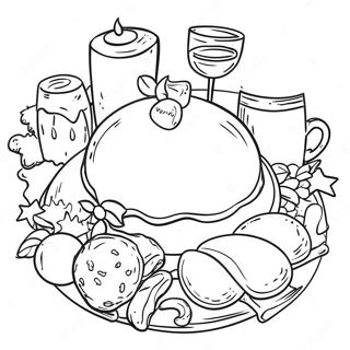 Halaman Mewarnai Jamuan Natal Tradisional Di Seluruh Dunia 101447 39930