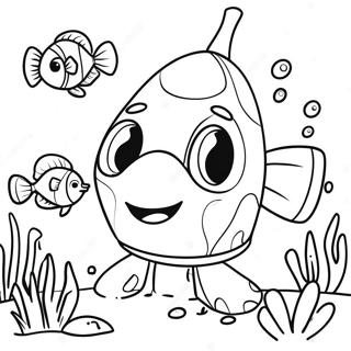 Halaman Mewarnai Eksplorasi Bawah Laut Backyardigans 101473 39951