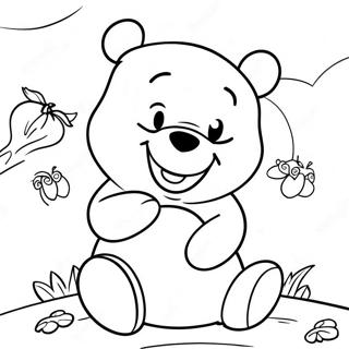 Halaman Mewarnai Halloween Winnie The Pooh 101495-39954