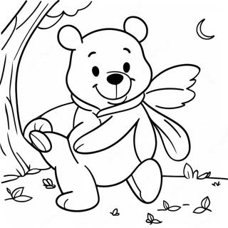 Halaman Mewarnai Winnie The Pooh Saat Trick Or Treating 101498 39968