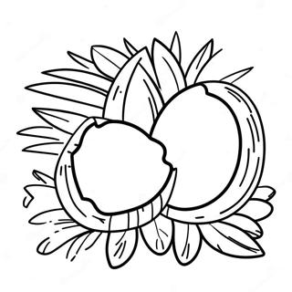 Halaman Mewarnai Kelapa 101625-40056