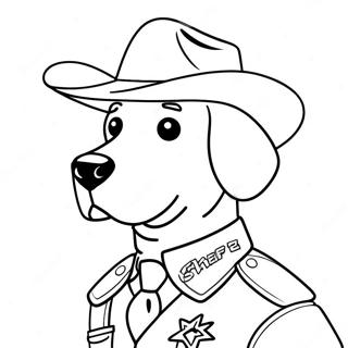 Halaman Mewarnai Labrador Sheriff 101677-40096