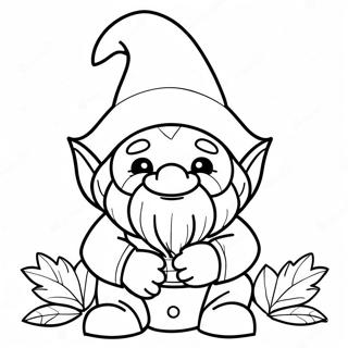 Gnome Halloween Halaman Mewarnai