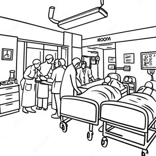 Halaman Mewarnai Ruang Gawat Darurat Rumah Sakit Yang Sibuk 101808 40207