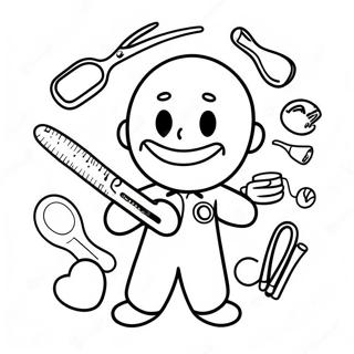 Halaman Mewarnai Dokter Gigi Yang Peduli Dengan Alat 102117 40448