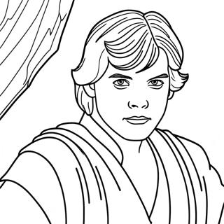 Halaman Mewarnai Luke Skywalker 102191-40495
