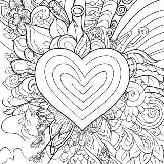 Halaman Mewarnai Ibu Yang Kreatif Dengan Hati 102220 40528