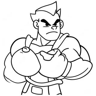 Guile Dengan Sonic Boom Halaman Mewarnai 102246 40549