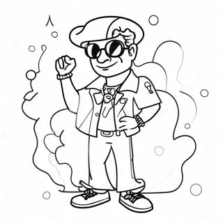 Halaman Mewarnai Rod Wave Dengan Pakaian Keren 102478-40725