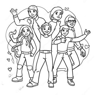Halaman Mewarnai Karakter Victorious Dalam Aksi 102811-40980