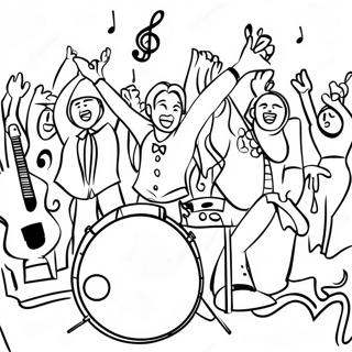 Halaman Mewarnai Pertunjukan Musik Victorious 102814-40991