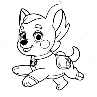 Skye Terbang Tinggi Halaman Mewarnai Paw Patrol 102941 41083