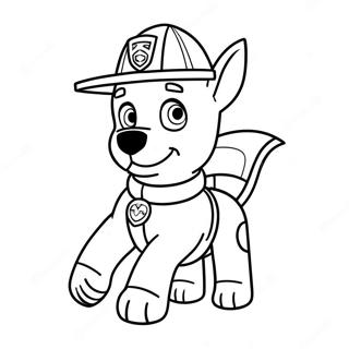 Marshall Pemadam Kebakaran Halaman Mewarnai Paw Patrol 102943-41090