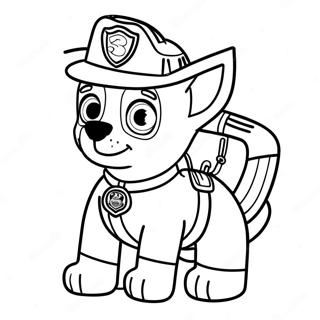 Marshall Pemadam Kebakaran Halaman Mewarnai Paw Patrol 102943-41091