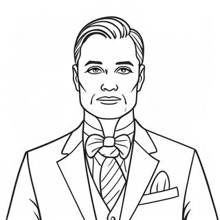 Halaman Mewarnai Pria Berpakaian Jas 103021 41149