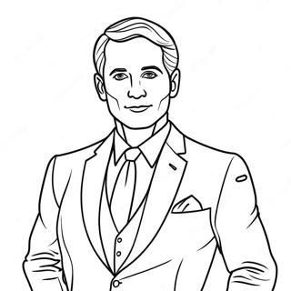 Halaman Mewarnai Pria Berpakaian Jas 103021 41152