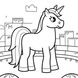 Hewan Minecraft Halaman Mewarnai