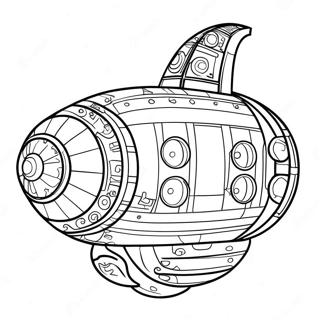 Halaman Mewarnai Pesawat Ruang Brick Lego Yang Menyenangkan 103198 41285