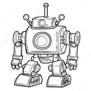 Halaman Mewarnai Robot Berbahan Bakar Uap 103224 41307