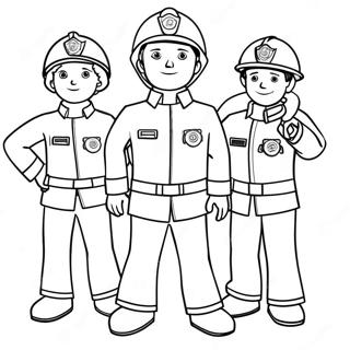 Pemadam Kebakaran Sam Halaman Mewarnai