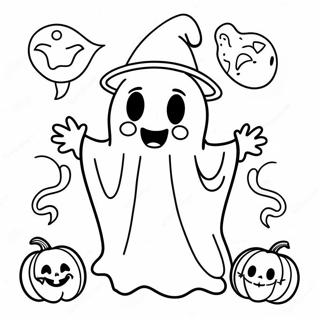 Halloween Vintage Halaman Mewarnai