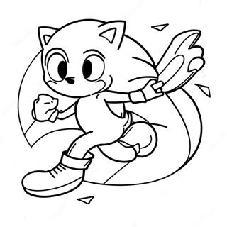 Halaman Mewarnai Petualangan Cepat Sonic X Halaman Mewarnai