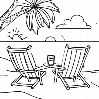 Halaman Mewarnai Hari Pantai Romantis 103609 41604