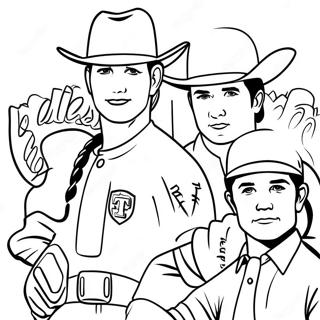 Texas Rangers Halaman Mewarnai